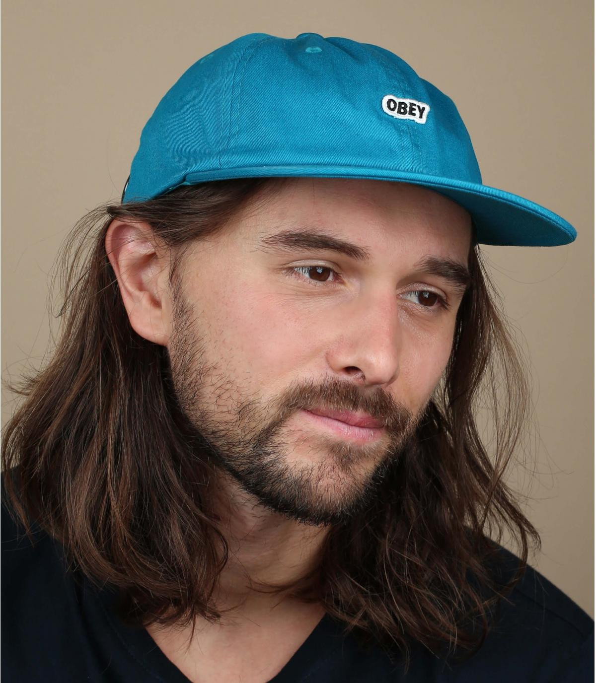 blue Obey cap Sleeper pure teal